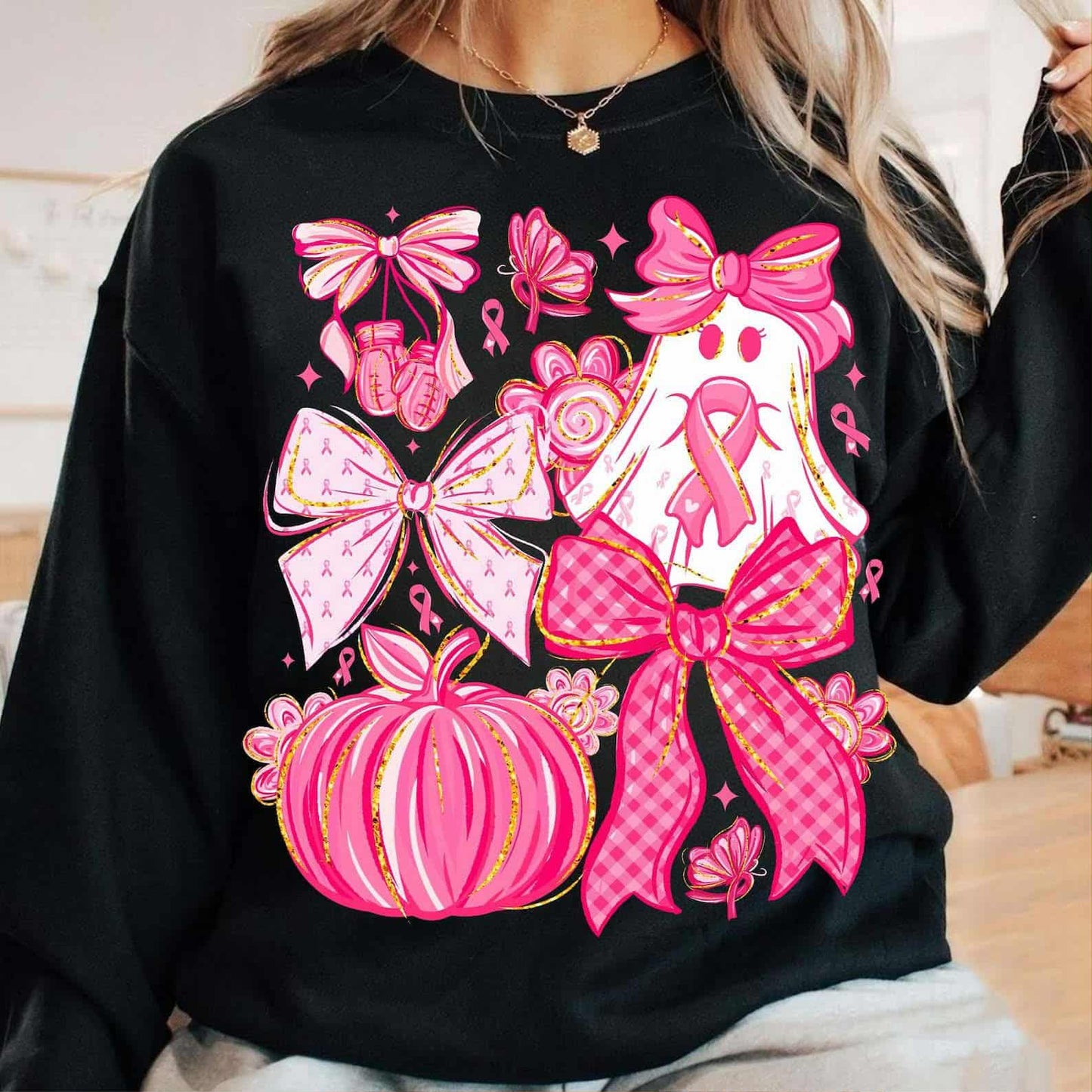 Breast Cancer Ghost Coquette Collage 00569