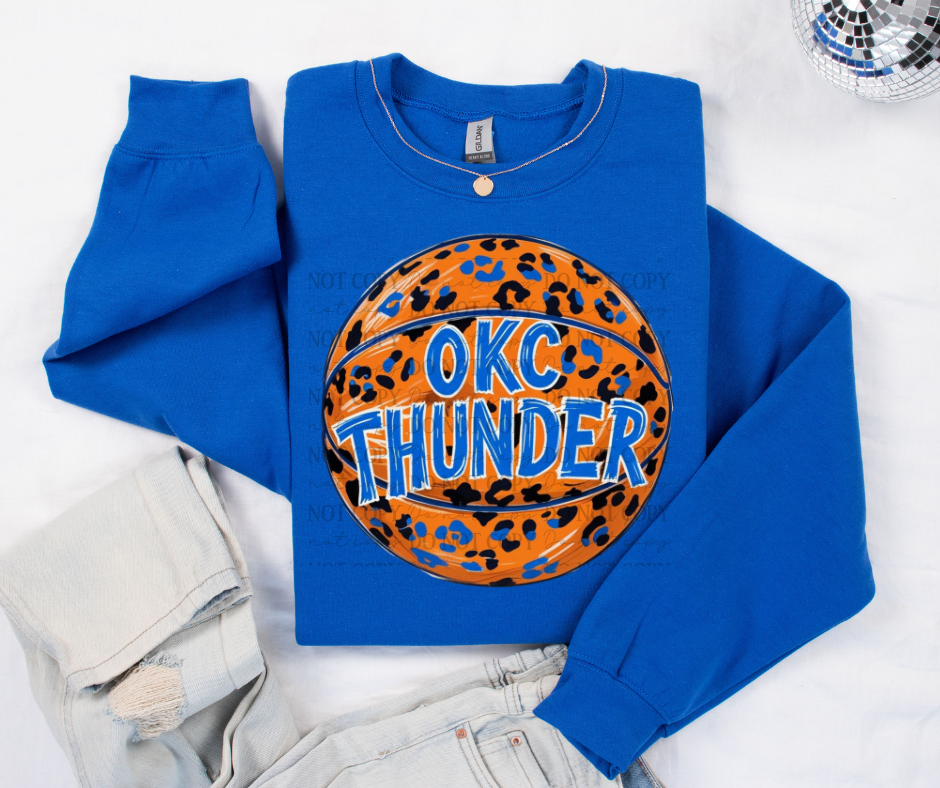 OKC Thunder Leopard Basketball 07644