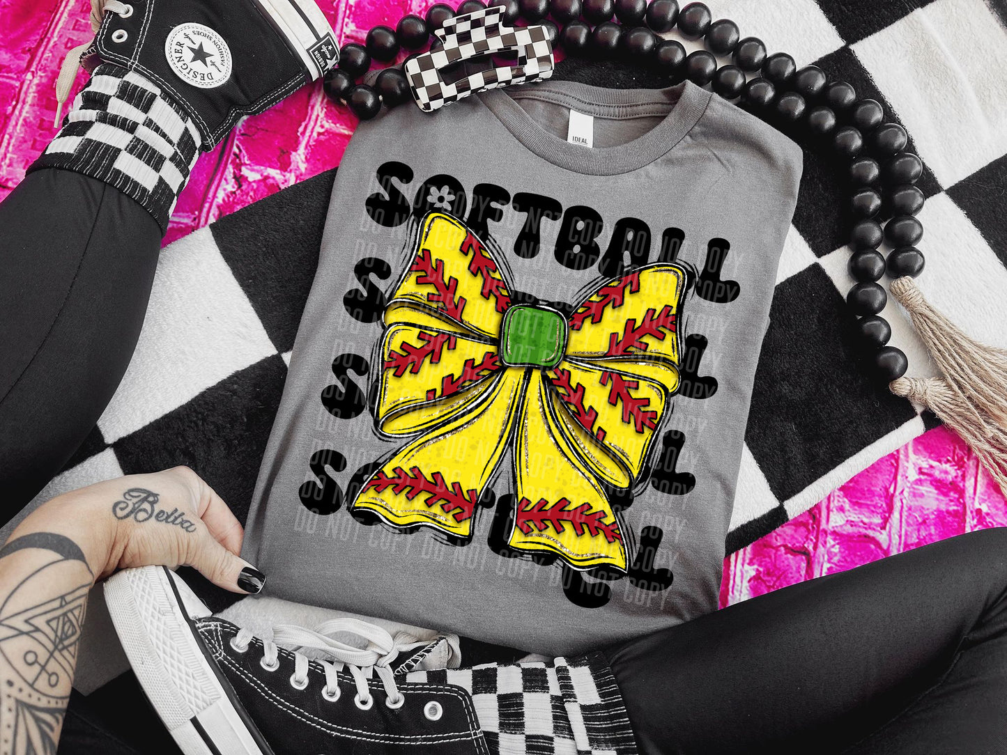 Softball Bow 02812