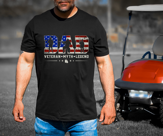 Dad Veteran Myth Legend DTF Transfer 06256