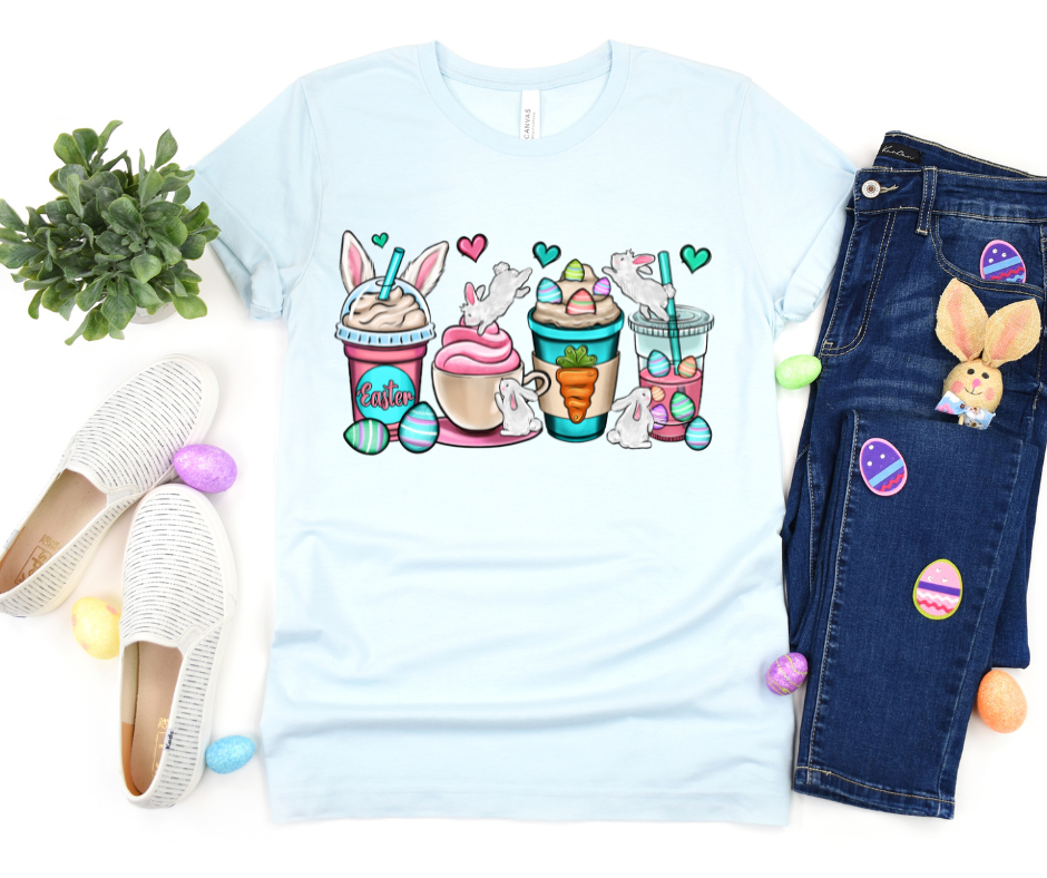 Bright Easter Latte DTF Transfer 06432