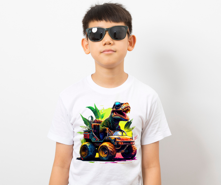 Watercolor T-Rex DTF Transfer 06215