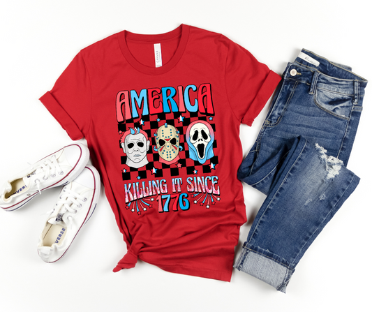 America Killing It Since 1776 DTF Transfer 06269