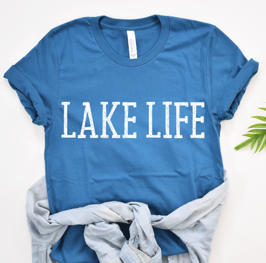 Lake Life Distressed DTF Transfer 06333