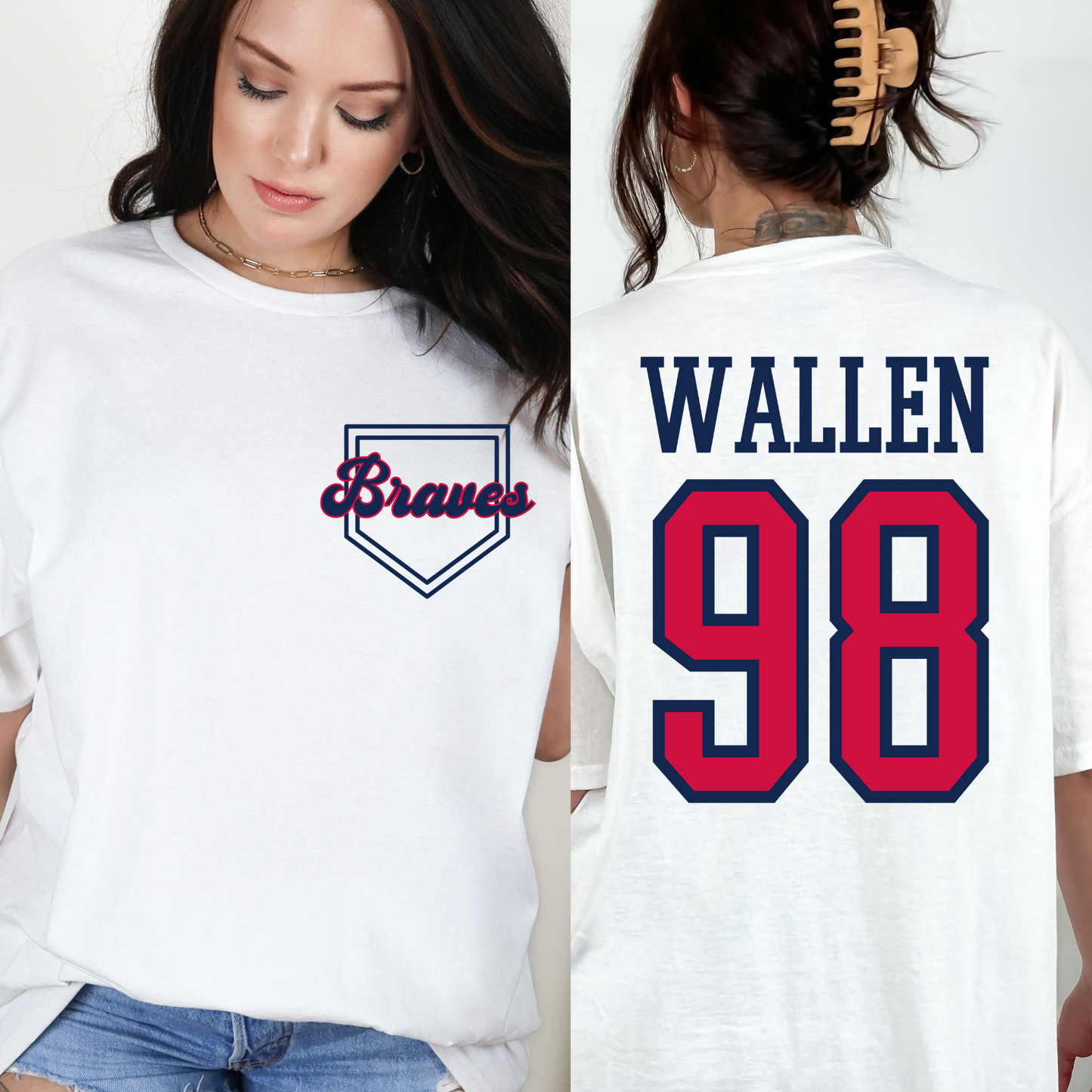 '98 Braves MW with Braves pocket DTF Transfer 06305