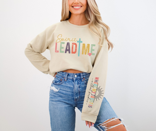 Spirit Lead Me WITH SLEEVE DTF Transfer 05506