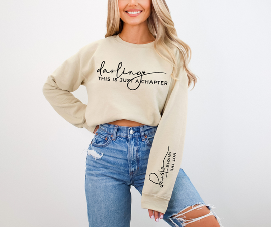 Darling This Is Just a Chapter WITH SLEEVE DTF Transfer 05511