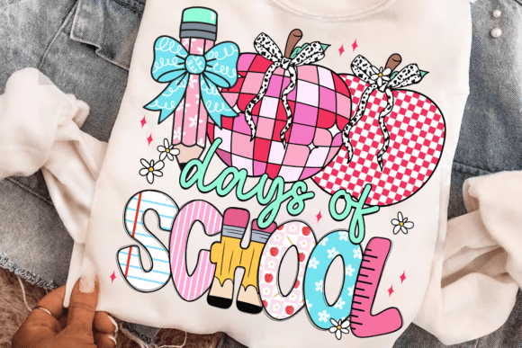 Preppy 100 Days of School Disco Ball Apple 07450