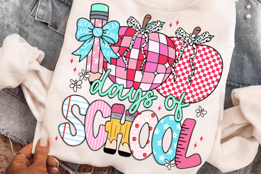 Preppy 100 Days of School Disco Ball Apple 07450