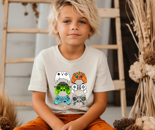 Spooky Halloween Game Controllers DTF Transfer 06069