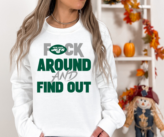F Around and Find Out Jets DTF Transfer 05937
