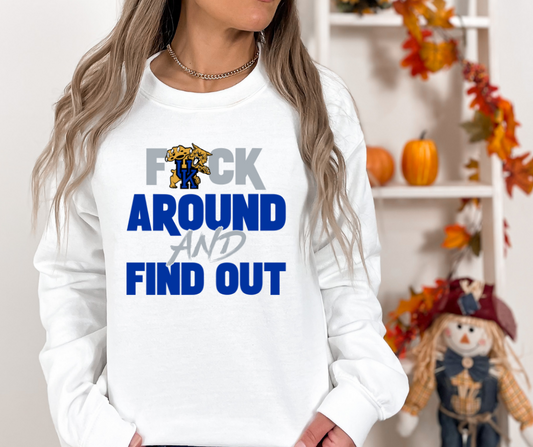 F Around and Find Out Kentucky Wildcats DTF Transfer 05936