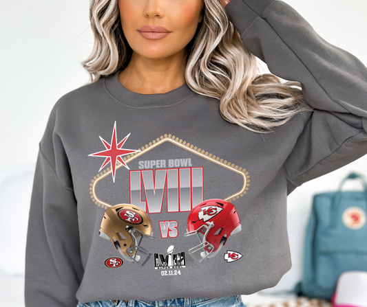 Chiefs vs 49ers Super Bowl LVIII Matchup DTF Transfer 05447