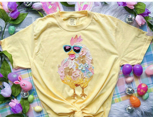 Painted Pastel Chicken 07558