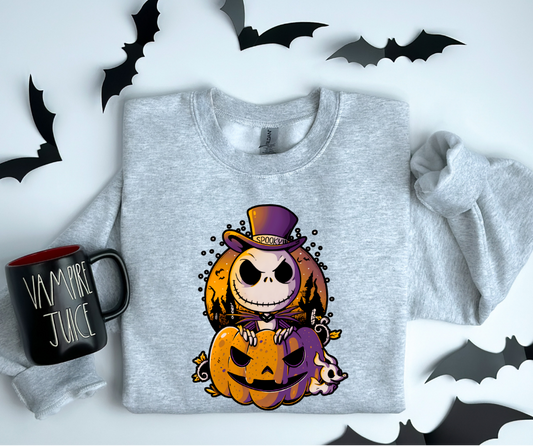 Jack Skellington Pumpkin DTF Transfer 06032