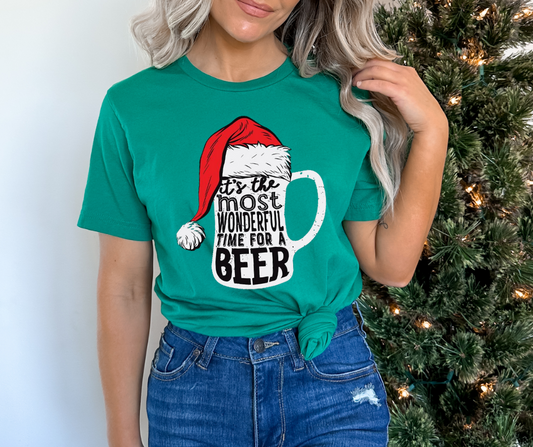 Most Wonderful Time for a Beer DTF Transfer 05970