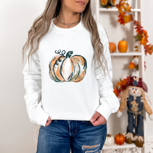 fall pumpkin DTF Transfer 05872