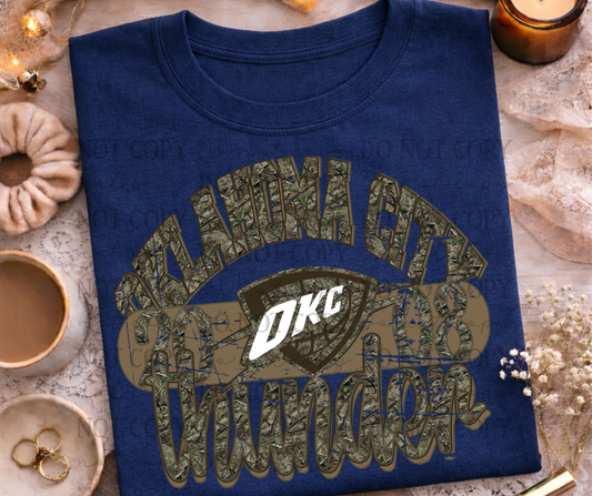 Camo OKC Thunder Up Basketball 07650