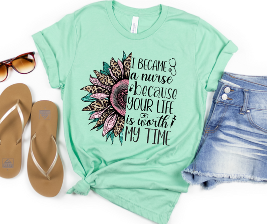 I Became a Nurse Leopard Sunflower 05184
