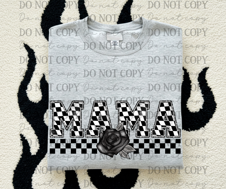 Checkered Rose Name Titles (Choose Yours) 07008