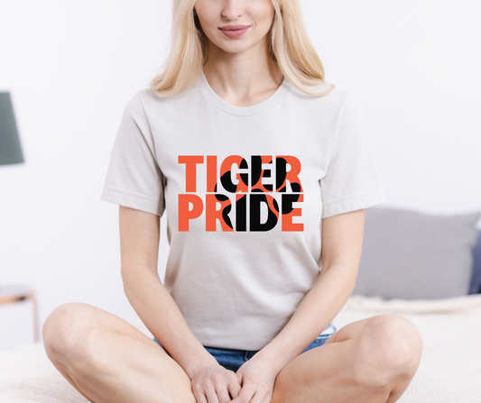 Tiger Pride Black and Orange DTF Transfer 05751