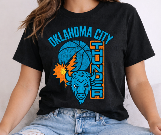 Vintage OKC Thunder Basketball 07647