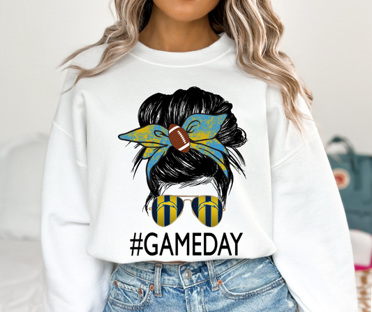 Los Angeles Chargers Messy Bun DTF Transfer 06113