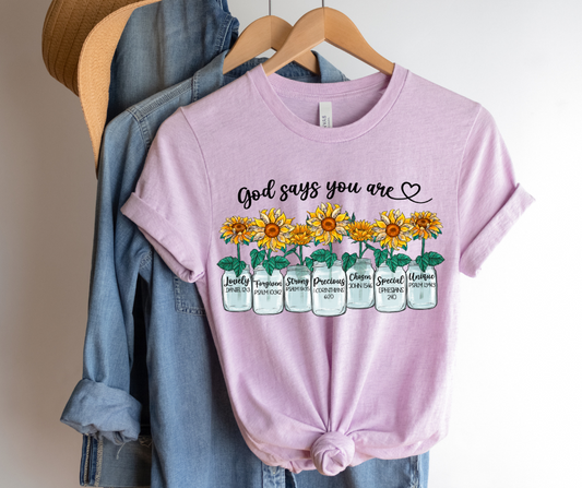 God Says You Are... DTF Transfer 05748