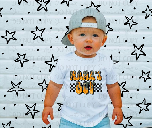 Mama's Boy Camo Flames 01349