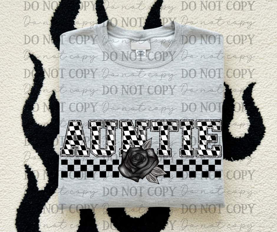 Checkered Rose Name Titles (Choose Yours) 07008