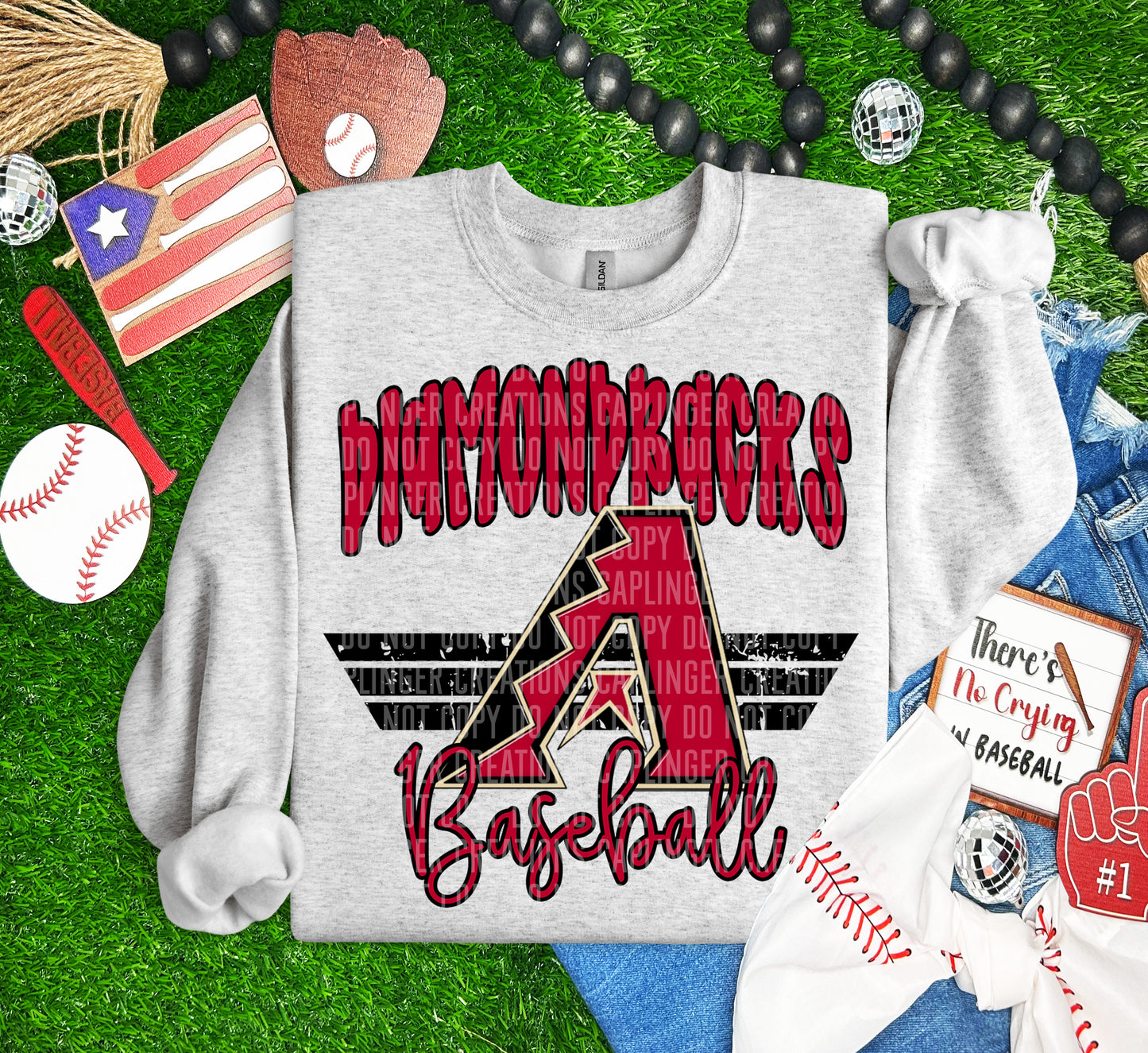 Girly Pro Baseball Teams (Choose Yours) 07746