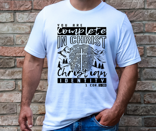You Are Complete in Christ Black 01290