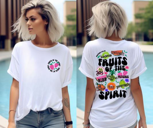 Fruits of the Spirit with Matching Pocket DTF Transfer 05534