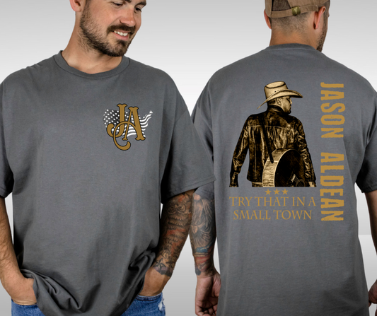 Jason Aldean Try That in a Small Town WITH pocket DTF Transfer 06137