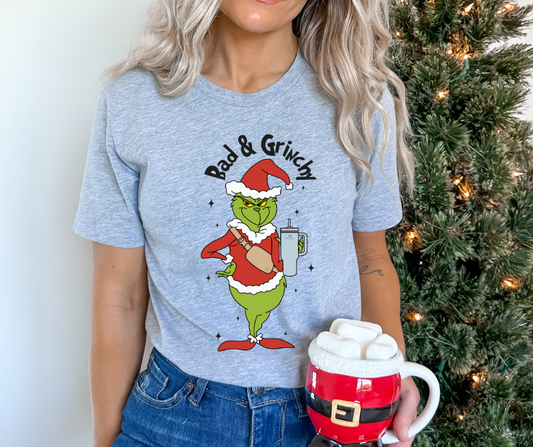 Bad and Grinchy DTF Transfer