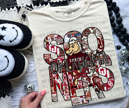 Oklahoma Sooners Retro Collage 06886