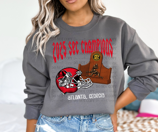 2025 SEC Champions Georgia Bulldogs 07158