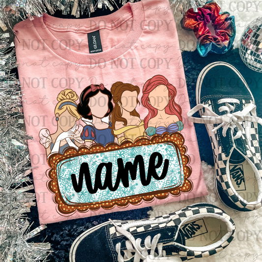 Princesses Name Plate 07818