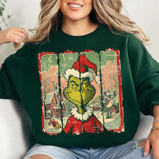 Distress Vintage Green Guy Brushstroke 06698
