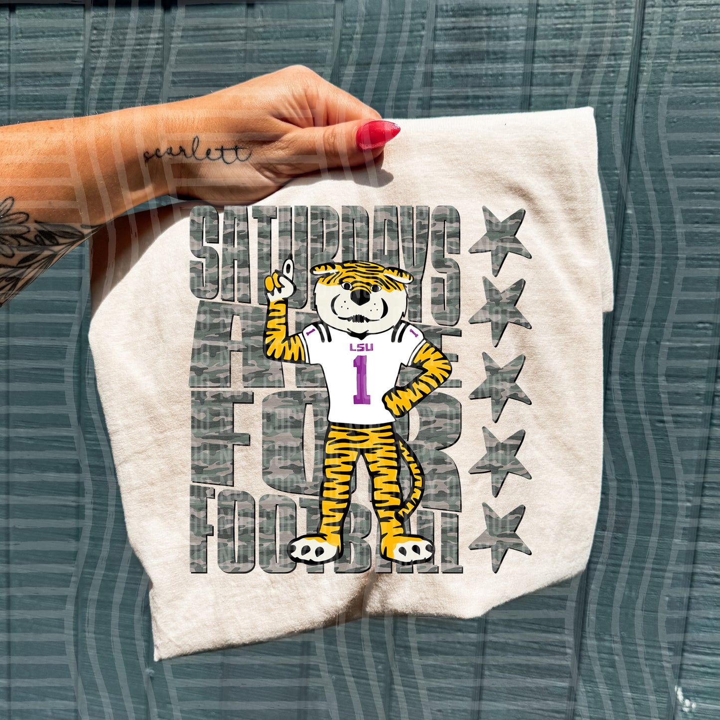 Camo Saturdays Are for College Football Teams (Choose Yours) 00611