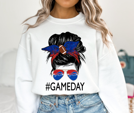 Buffalo Bills Messy Bun DTF Transfer 06109