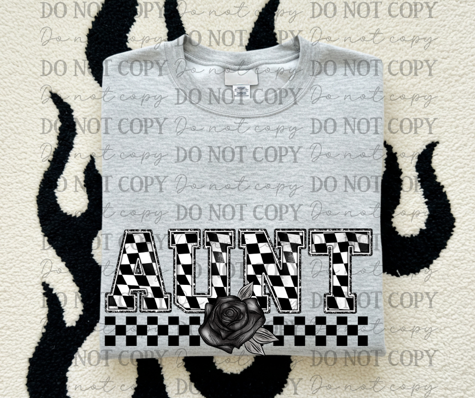 Checkered Rose Name Titles (Choose Yours) 07008