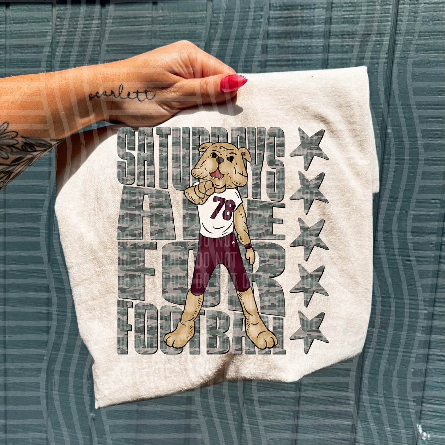 Camo Saturdays Are for College Football Teams (Choose Yours) 00611