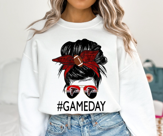 Atlanta Falcons Messy Bun DTF Transfer 06106