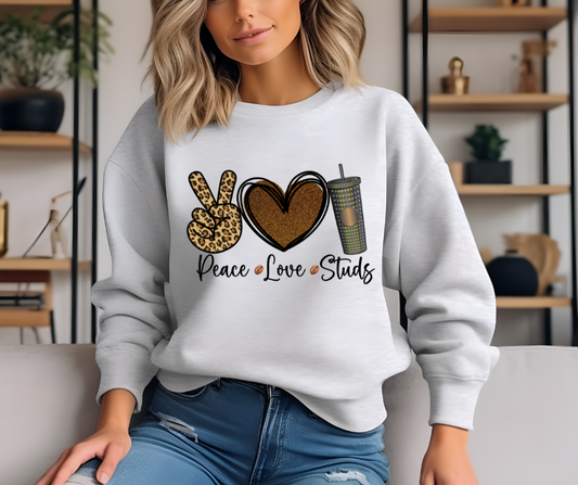 Peace Love Studs DTF Transfer 05742