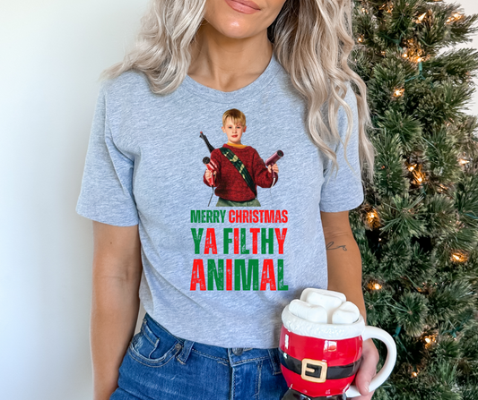 Merry Christmas Ya Filthy Animal DTF Transfer 05960