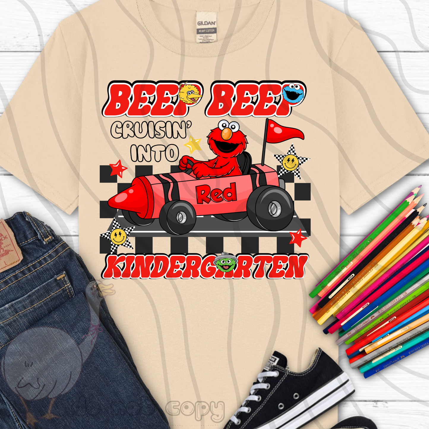 Beep Beep Cruisin into Grade Elmo (Choose Yours) 08697