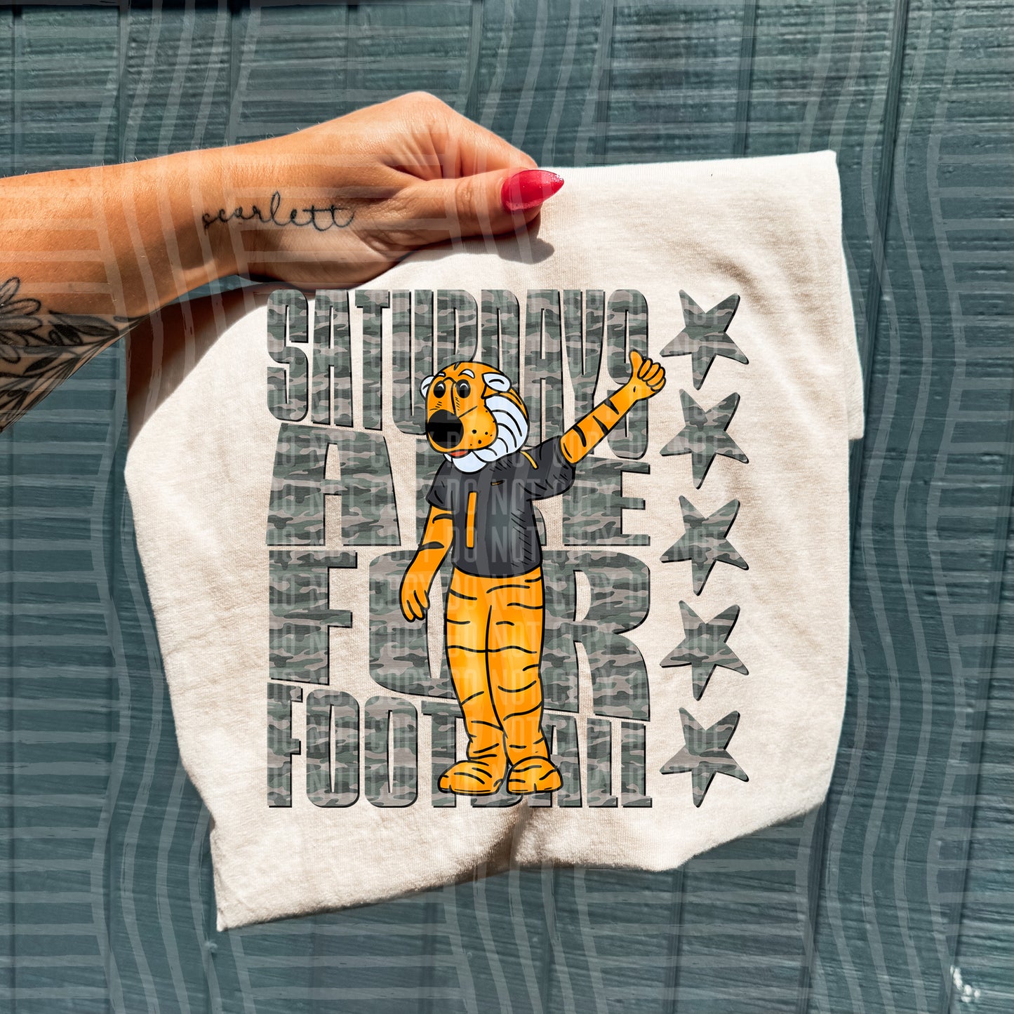 Camo Saturdays Are for College Football Teams (Choose Yours) 00611