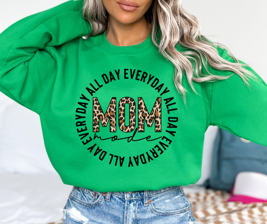 Mom mode ALL DAY EVERYDAY  DTF Transfer 05741