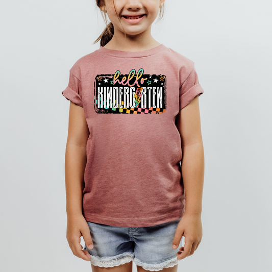 Colorful Hello Kindergarten DTF Transfer 06168